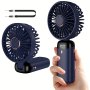 1PC MINI Portable Fan Handheld Fan Personal MINI Fan USB Rechargeable With 5 Speeds 90 Foldable Battery Operated MINI Fan With LED Display Desk