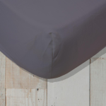 Slate 400 Thread Count Satin Fitted Sheet - King Standard Length