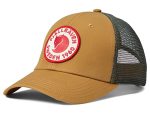 Fj Llr Ven 1960 Logo Langtradarkeps Cap - Breathable Mesh Adjustable Snapback Trucker Style - Hiking Travel Buckwheat Brown Larg