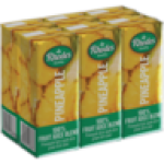 Rhodes Pineapple 100% Fruit Juice Blend 6 X 200ML
