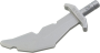 Parts Weapon - Sword Scimitar With Nicks 60752 - Pearl Light Grey