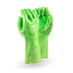 Cronus Hi-vis Pvc Gloves Reinforced. Elbow