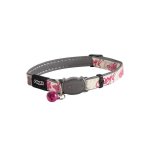 Rogz Catz Glowcat Collar - Small Pink Butterflies