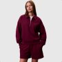 Calvin Klein Ladies Archive 1/4 Zip Sweater In Berry - Berry / L
