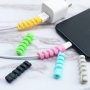 6PCS Charging Cable Protectors - Non-breakable Silicone Spiral Covers For Maximum Protection