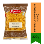 Corn Poha Makai Pauva 200G - Crunchy Dried Maize Flakes Best For Deep Frying Into Crispy Yellow Corn Chivda Namkeen Snacks