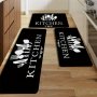 1 Piece/black Tableware Kitchen Floor Mat Bathroom Carpet Living Room Bedroom And Entrance Common