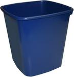 Bantex 20L Square Waste Paper Bin in Blue