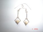 Fossil Coral .925 Sterling Silver Earrings STSE4