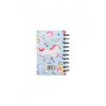 Unicorn Spiral Notebook Aqua
