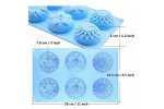 Mold Silicone 6-CAVITY Flowers Pink