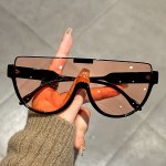 Fashionable Oversized Semi-circular Anti Glare Sun Shades Unisex Design Suitable For Hiking And Beach Vacations