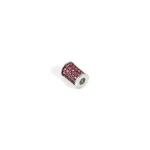 Seimia Spacer Tube With Red Cubic Zirconia