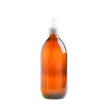 500ML Amber Glass Generic Bottle With Atomiser Spray - Natural 28 410