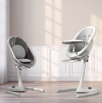 Mima Moon High Chair White - White Silver