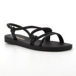 Strappy Sandal With Back Strap - Black - 8