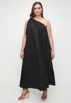 Superbalist Laundred Linen Asym Trapeze Maxi Dress - Black