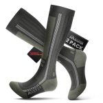 Outdoormaster Thermolite Merino Wool Ski Socks Compression Thermal Snowboarding Socks For Men & Women Cold Weather
