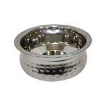 15.7CM Stainless Steel Handi Hammered Double Wall Bowl SGN2112