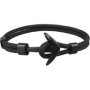 Killer Deals Custom Hand Fashion Nylon Rope Anchor Clasp Bracelet S-m - Black