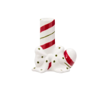 Candy. Candy Cane Shaped Candle Holder 10X5.5X11.5CM - Red