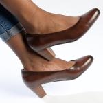 Amya Block Heel - Brown - 9