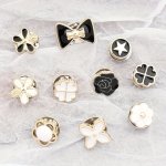 10 Pcs Elegant Invisible Safety Pins Advanced Anti Glare Multipurpose Shirt Fasteners White Plastic Button Backs For Women's Top