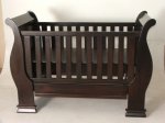 Sleigh Cot Mahogany Available In Mahogany Matt Mahogany Gloss White Wash And White