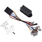 Dilwe 3 Band Active Bass Guitar Eq Equalizer Preamp Circuit Pickup Bass Tone Control With Fittings