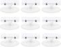 10PCS Round Disc Advertising Clips Double-head Label Holders Price Tag