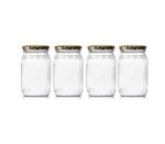 Consol Honey Jar With Gold Lid 352 Ml – 4 Pack