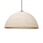 Rattan Tube Pendant Light Natural Antique White - Antique White Large