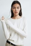 Fine-knit Jumper - White