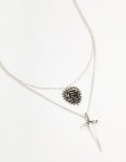 Silver Cubic Zirconia Flower Vine Cluster Comb