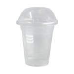 Clear Cup And Dome Lid 200ML Pack Of 10