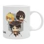 Attack On Titan 320ML Mug - Chibi Trio