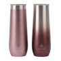Manna Shimmer Pink Glitter And Ombre Stemless Wine Tumblers 2 X 266 Ml