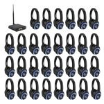 Retekess TA003 Silent Disco Headphone System Wireless Silent Disco LED Light Headphones Stereo And Hifi Sound Silent Party Headp