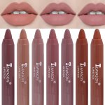 12 Colors Sexy Matte Lipstick Waterproof Long Lasting Color Rendering Non-stick Velvet Lips Liner Pencil Woman Makeup Cosmetics