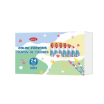 Assorted Round Wax Crayon Set 24 Colours 9 X 1.8CM