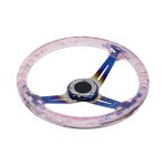 Gripforge Resin Gel Design Concave Sports Steering Wheel - 14" Pink - Autostyle Motorsport South Africa