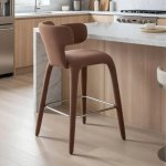 Taurus Kitchen Chair - Chocolate Green Rust - Rust