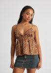 Charlotte Cross Over Cami - Leopard Print