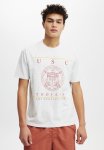 Cotton On License Loose Fit College T-Shirt - Lcn Usc Light Grey Marle usc - Cre
