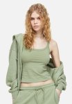 Cotton Vest Top - Light Khaki Green