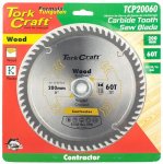 Tork Craft Saw Blade Tct 200X60T 30 20 16MM Contractor