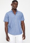 NAUTICA Classic Short Sleeve Anchor Shirt - Mid Blue