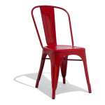 Tolix Metal Side Chair - Orange