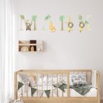 Safari Letter Wall Stickers - 30CM High Letters 12
