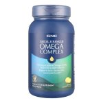 GNC Triple Strength Omega Complex Dietary Supplement Lemon 90 Softgels